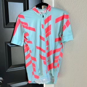 Rapha Pro Team Aero Jersey Large - Pink Blue Data Print